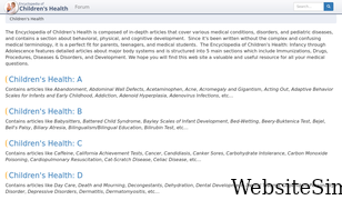 healthofchildren.com Screenshot