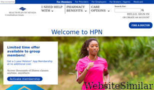 healthplanofnevada.com Screenshot