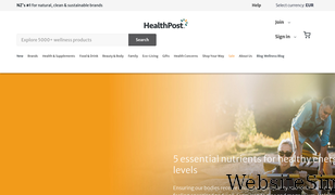 healthpost.co.nz Screenshot
