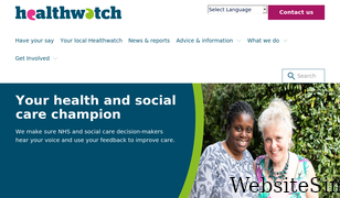 healthwatch.co.uk Screenshot