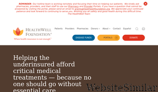 healthwellfoundation.org Screenshot