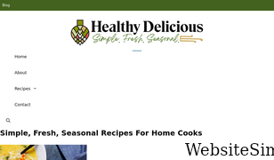 healthy-delicious.com Screenshot