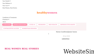 healthywomen.org Screenshot