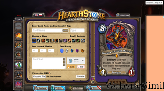 hearthcards.net Screenshot