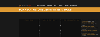 hearthstone-decks.net Screenshot