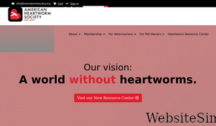 heartwormsociety.org Screenshot
