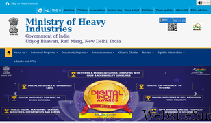 heavyindustries.gov.in Screenshot