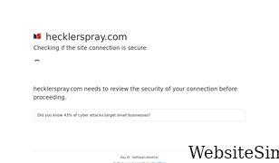 hecklerspray.com Screenshot