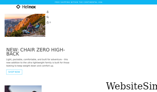 helinox.com Screenshot