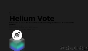 heliumvote.com Screenshot