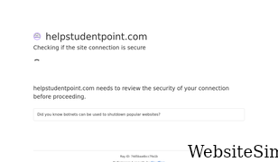 helpstudentpoint.com Screenshot