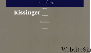 henryakissinger.com Screenshot