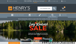 henrys.com Screenshot