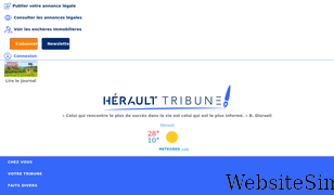 herault-tribune.com Screenshot