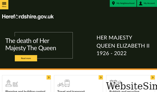 herefordshire.gov.uk Screenshot