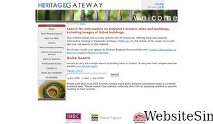 heritagegateway.org.uk Screenshot