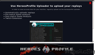 heroesprofile.com Screenshot