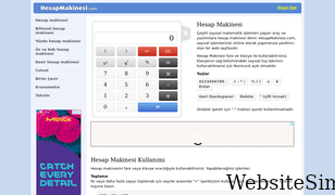 hesapmakinesi.com Screenshot