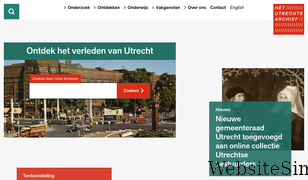 hetutrechtsarchief.nl Screenshot