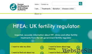 hfea.gov.uk Screenshot