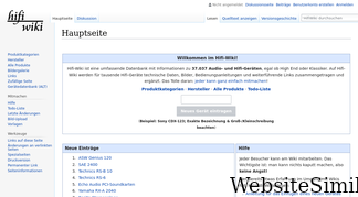 hifi-wiki.de Screenshot