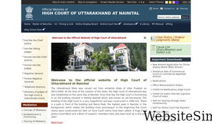 highcourtofuttarakhand.gov.in Screenshot