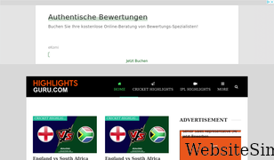highlightsguru.com Screenshot