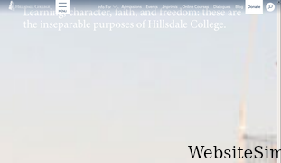 hillsdale.edu Screenshot