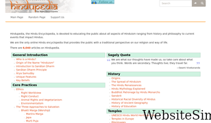 hindupedia.com Screenshot