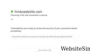 hinduwebsite.com Screenshot