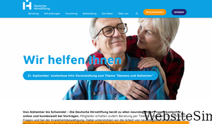 hirnstiftung.org Screenshot