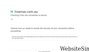 hisense.com.au Screenshot