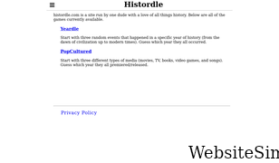 histordle.com Screenshot