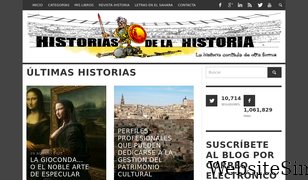 historiasdelahistoria.com Screenshot