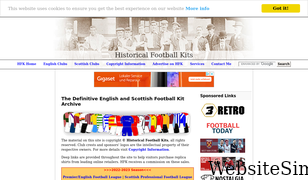 historicalkits.co.uk Screenshot