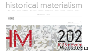 historicalmaterialism.org Screenshot