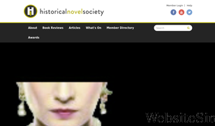 historicalnovelsociety.org Screenshot