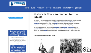 historyisnowmagazine.com Screenshot