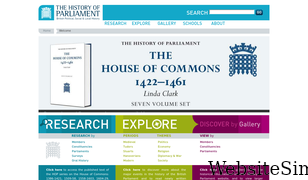 historyofparliamentonline.org Screenshot