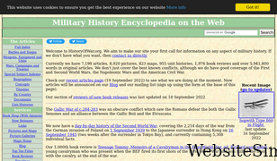historyofwar.org Screenshot