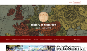 historyofyesterday.com Screenshot