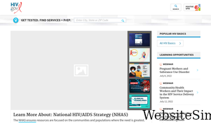 hiv.gov Screenshot