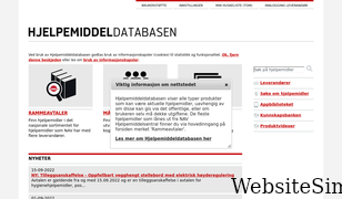 hjelpemiddeldatabasen.no Screenshot
