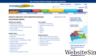 hnhbhealthline.ca Screenshot