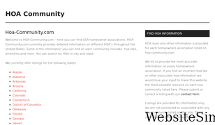 hoa-community.com Screenshot