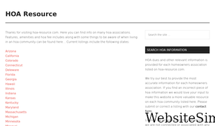 hoa-resource.com Screenshot