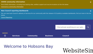 hobsonsbay.vic.gov.au Screenshot
