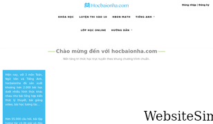 hocbaionha.com Screenshot