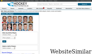 hockey-reference.com Screenshot