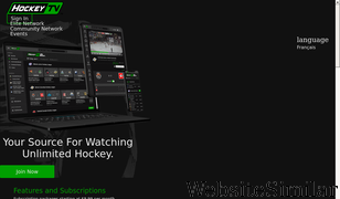 hockeytv.com Screenshot